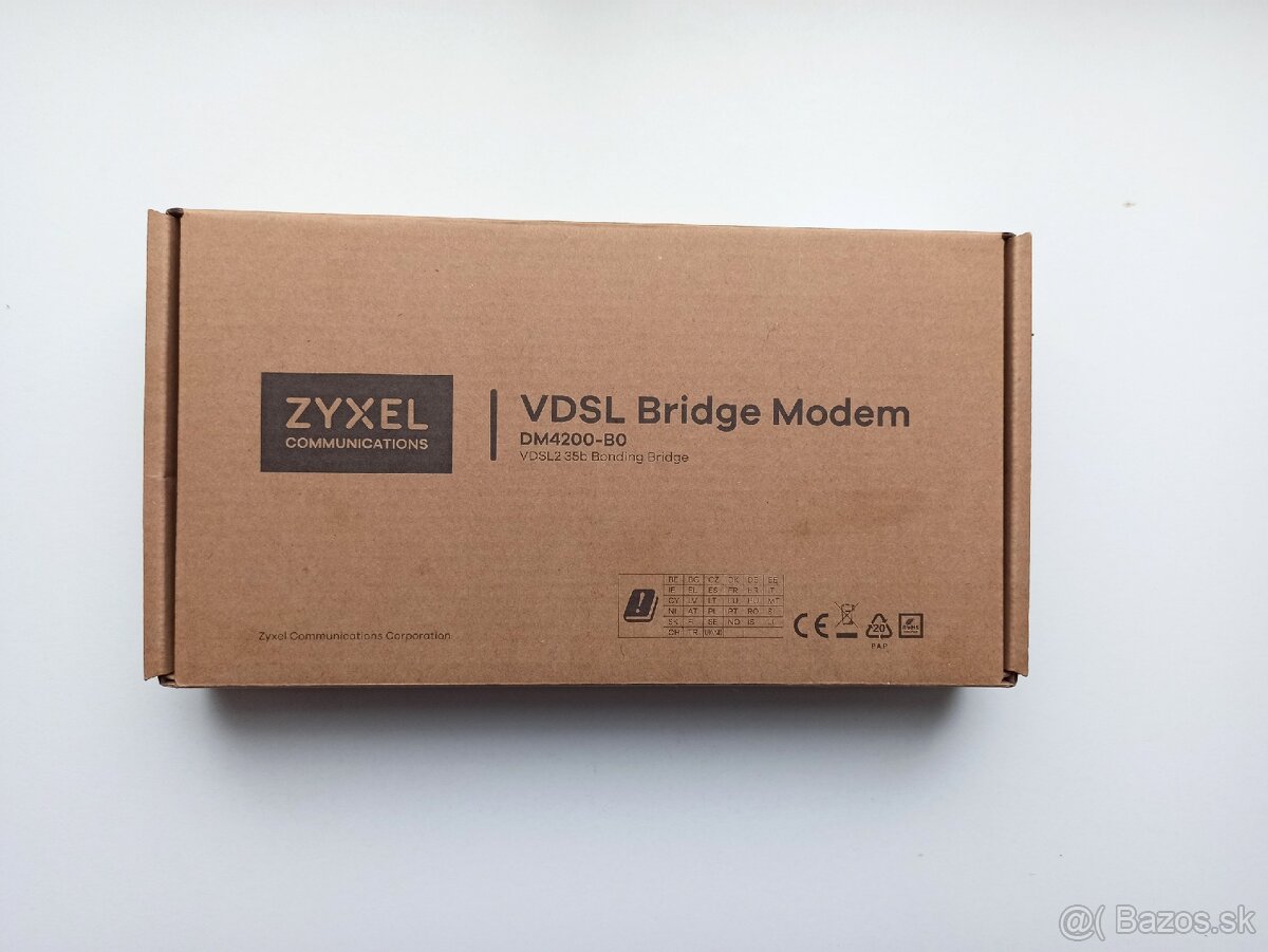 Sietový modem Zyxel Cetin se zesilovačem Nové - 5