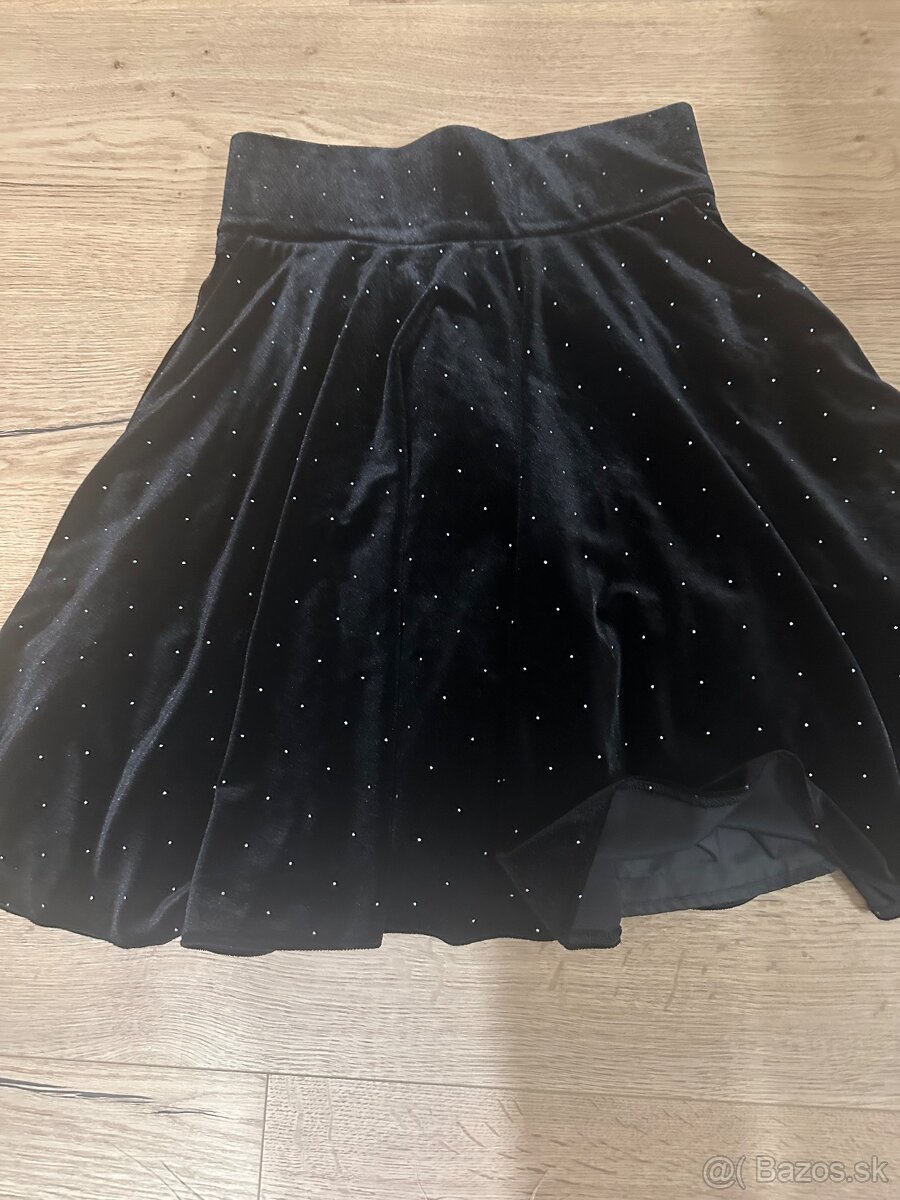 Zamatová sukňa ORSAY - 5