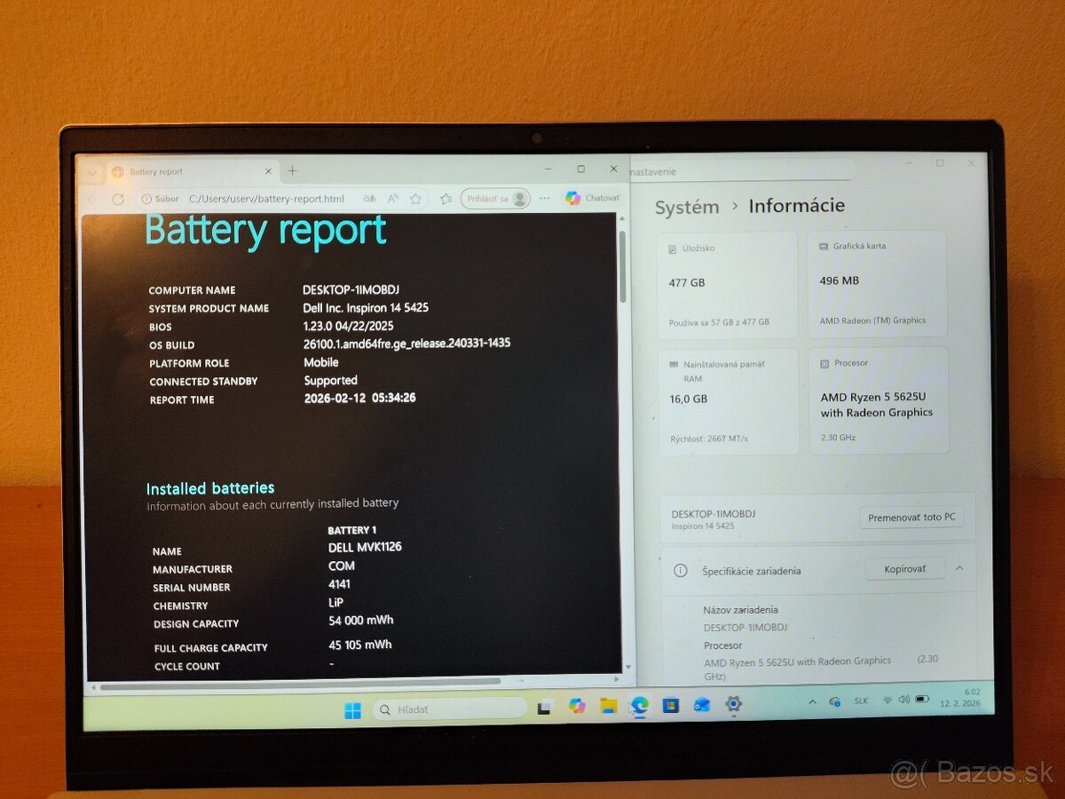 Dell Inspiron 14 | Ryzen 5 • 16GB RAM • SSD - 5