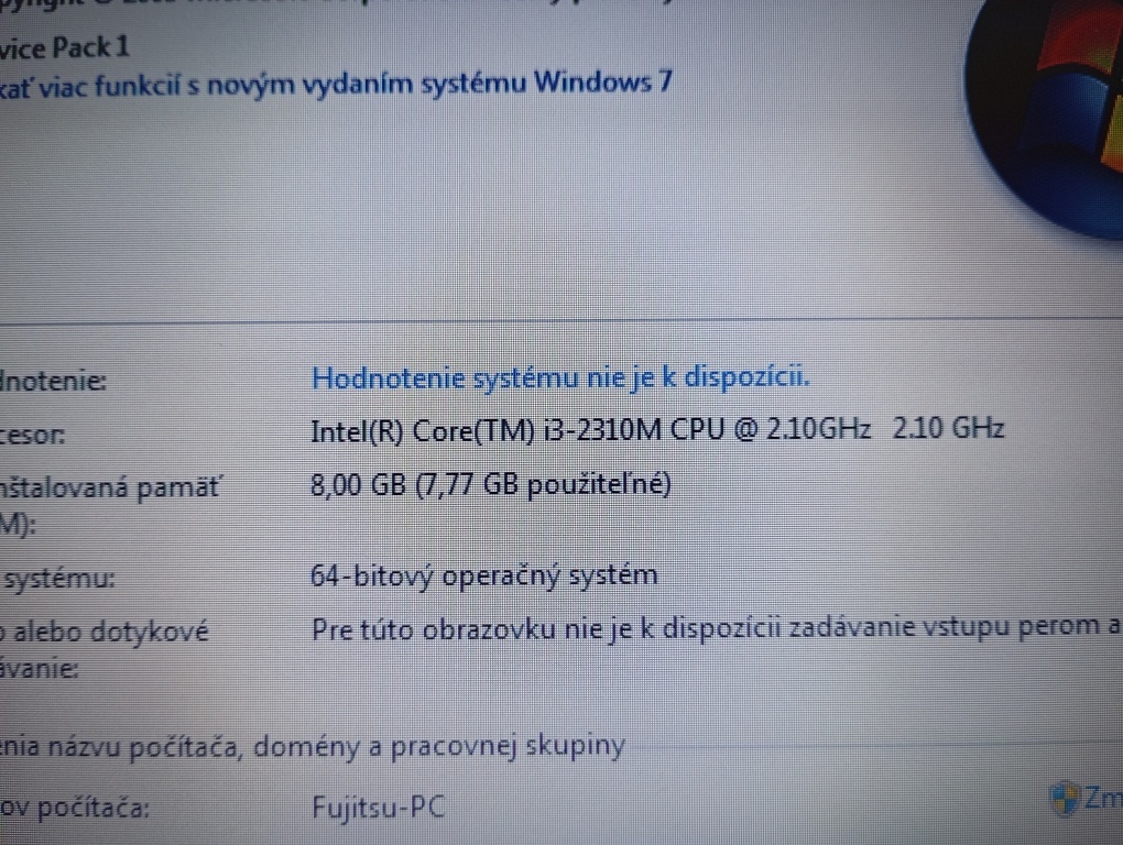 Fujitsu Lifebook e751, Intel® Core™i3 , 8gb ram RS232 ,Win7 - 5