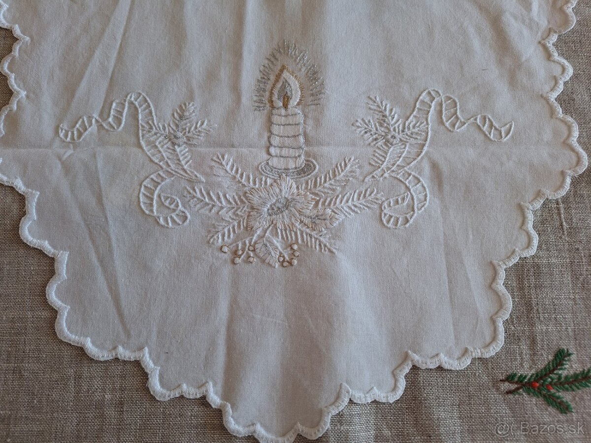 Vianočné prestieranie, adventné dekorácie, aranžovanie - 5