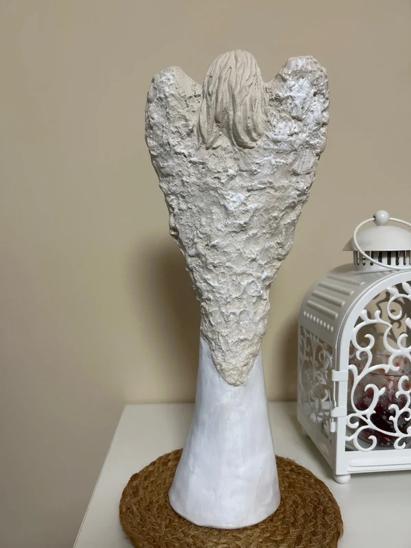 Vysoká soška anjelky 37x14x9 cm - 5