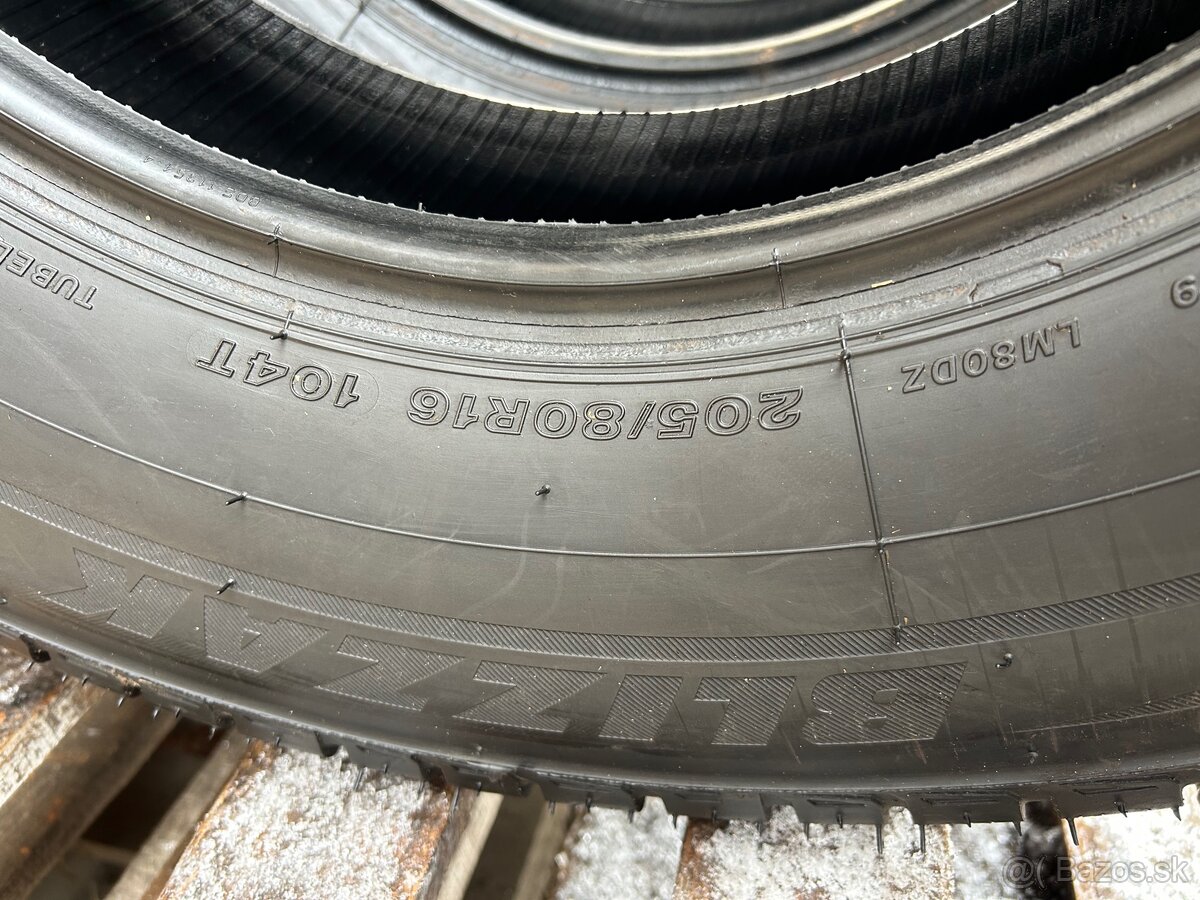 Bridgestone Blizak 205/80/16”-104T zima - 5