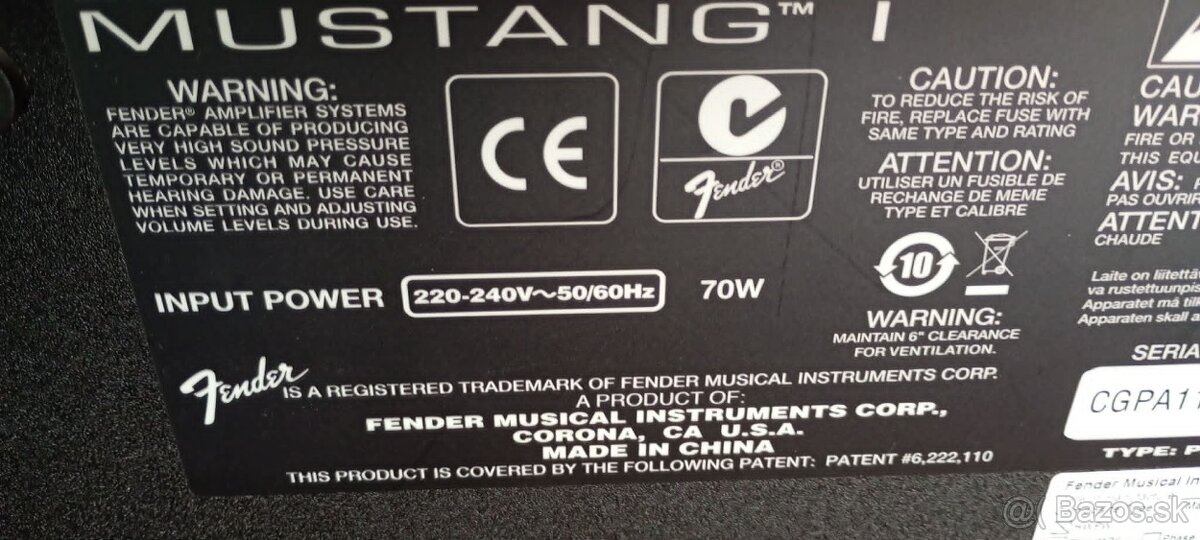 Predam git.combo Fender Mustang1... - 5