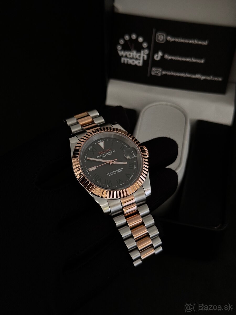 Seiko mod Datejust Wimbledon - 5
