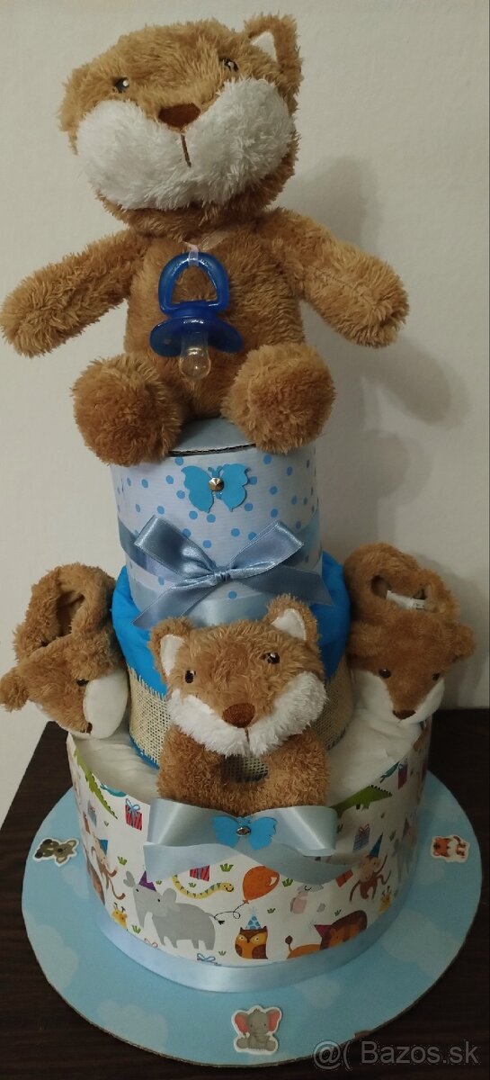 Plienková torta pre chlapca ( k odberu) - 5