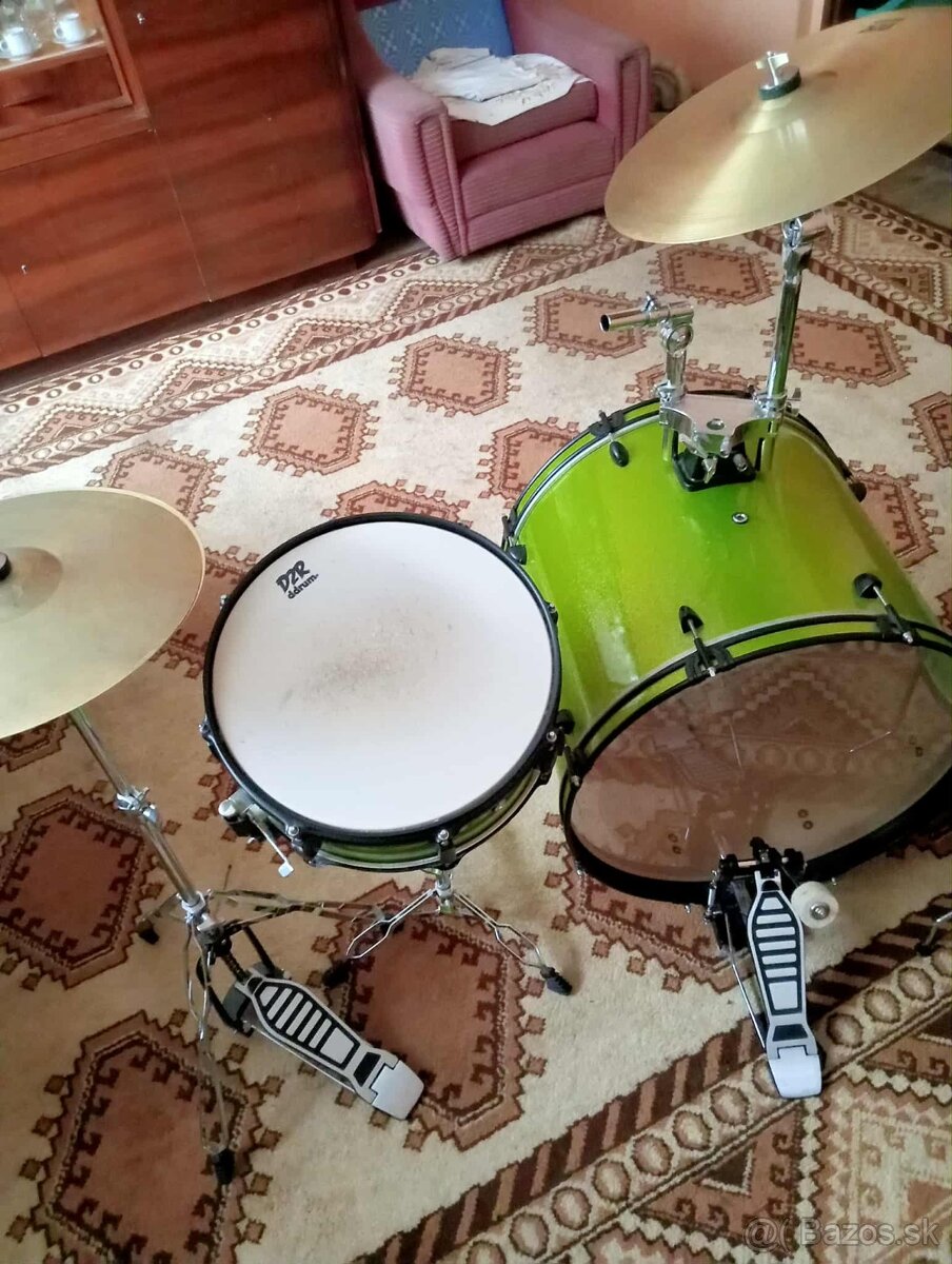 Predám bicie DDrum D2 Rock Kit limetkové - 5