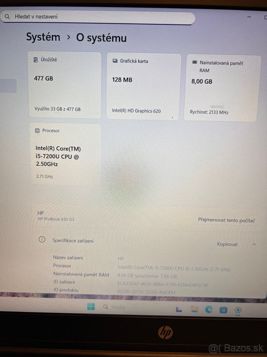 HP ProBook 650 G3 - i5 7TH Gen - 5