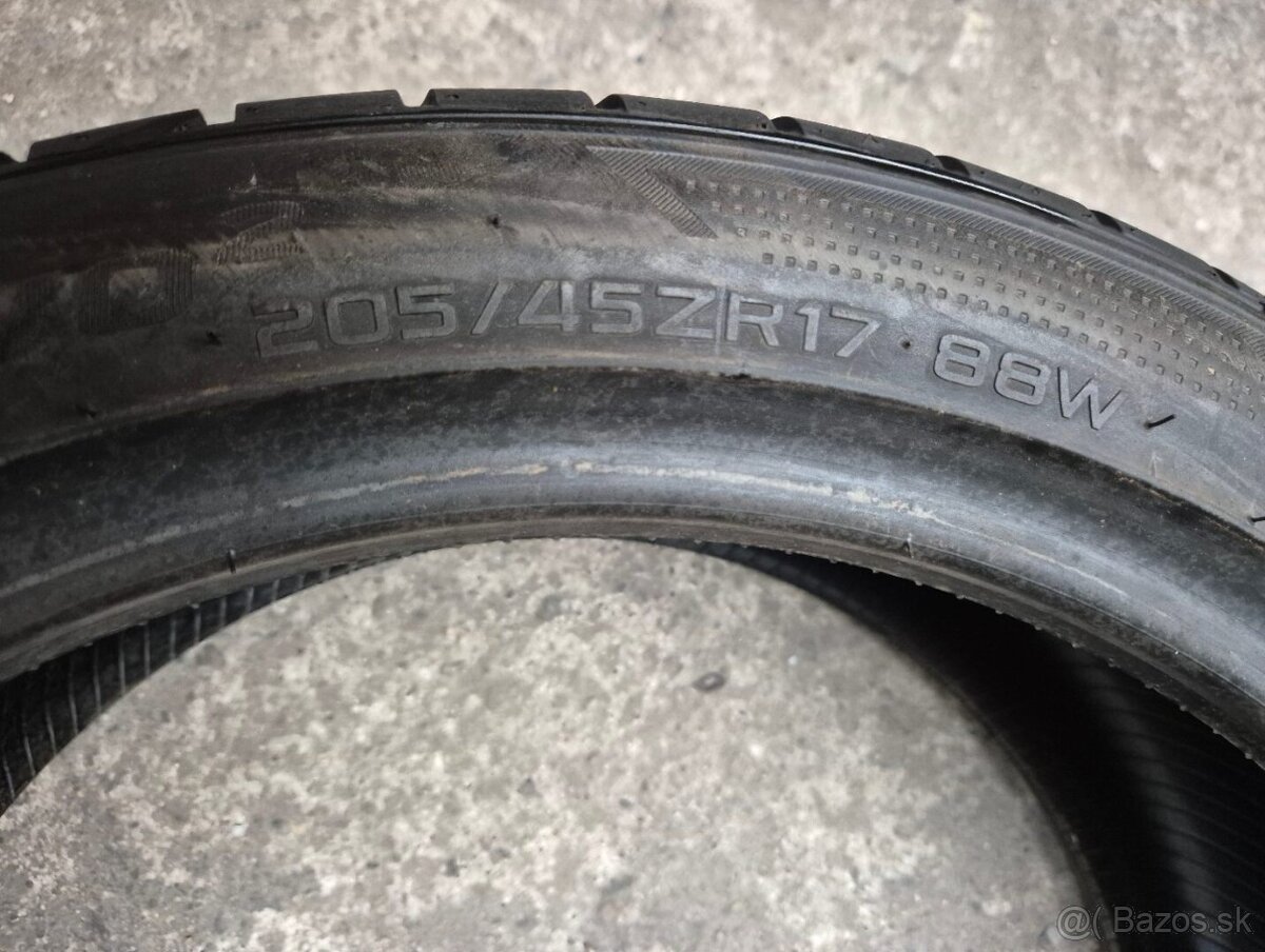 205/45 r17 letné 4 ks HANKOOK - nejazdené DOT2020 - 5