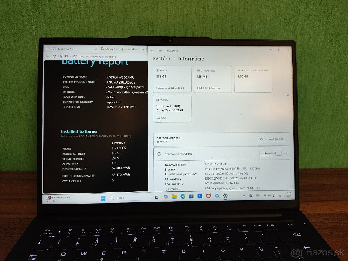 Lenovo E14 G5 – i5 13.gen / 8GB / 256GB - 5