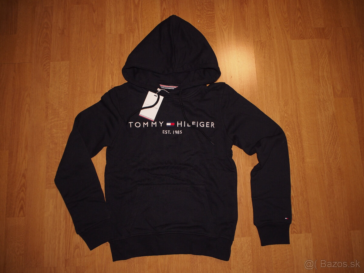 Tommy Hilfiger dámska mikina tmavomodrá s kapucnou - 5