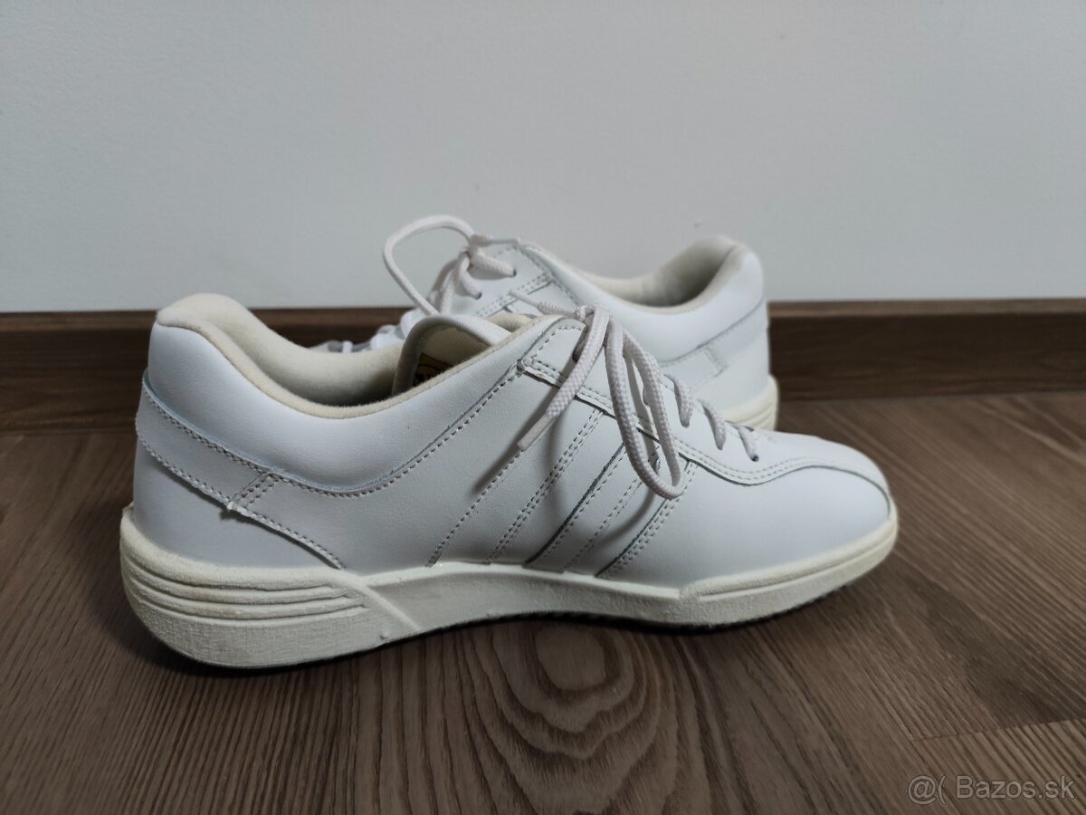 Prestige 42 - kožené biele topánky - 5