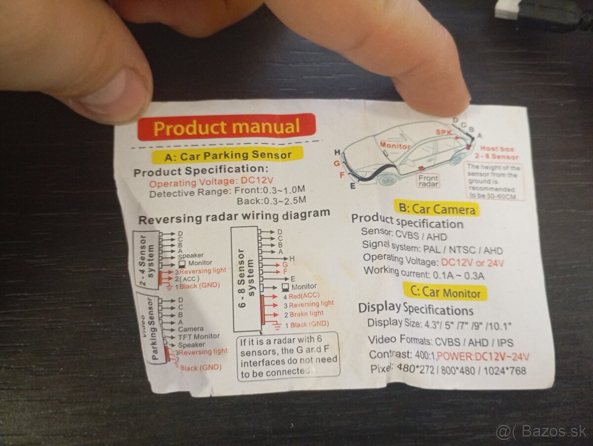 Parkovacie senzory CDP - 5