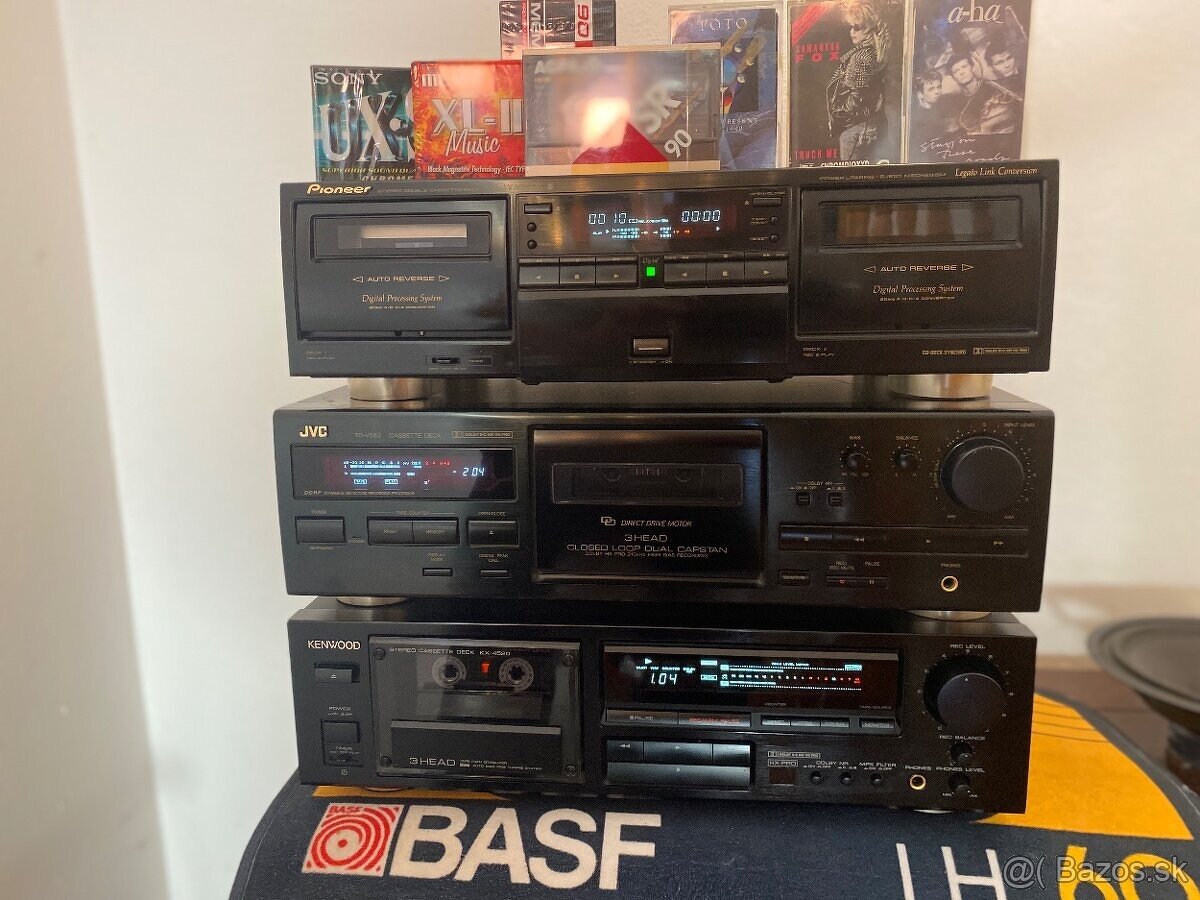 Predam kazetak 2x NAD,3-head Kenwood,JVC a dvojdeck - 5