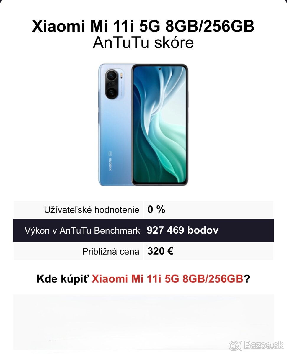 Xiaomi Mi 11i 8GB / 256GB Black - nový - 5