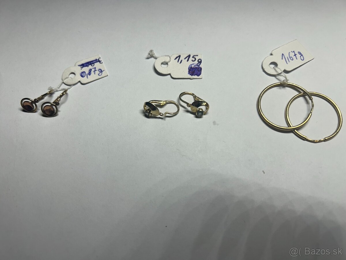 Predám zlaté náušnice 14-karát - 5