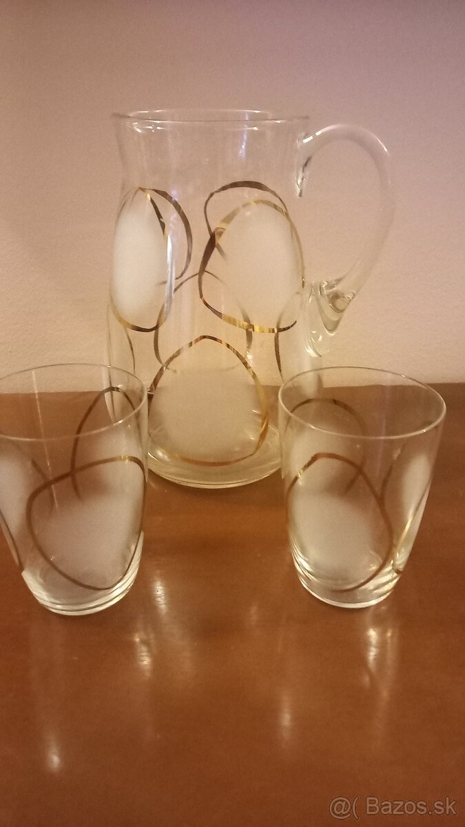 Dzban na vodu pohariky na aperitiv,suprava na kavu-caj - 5