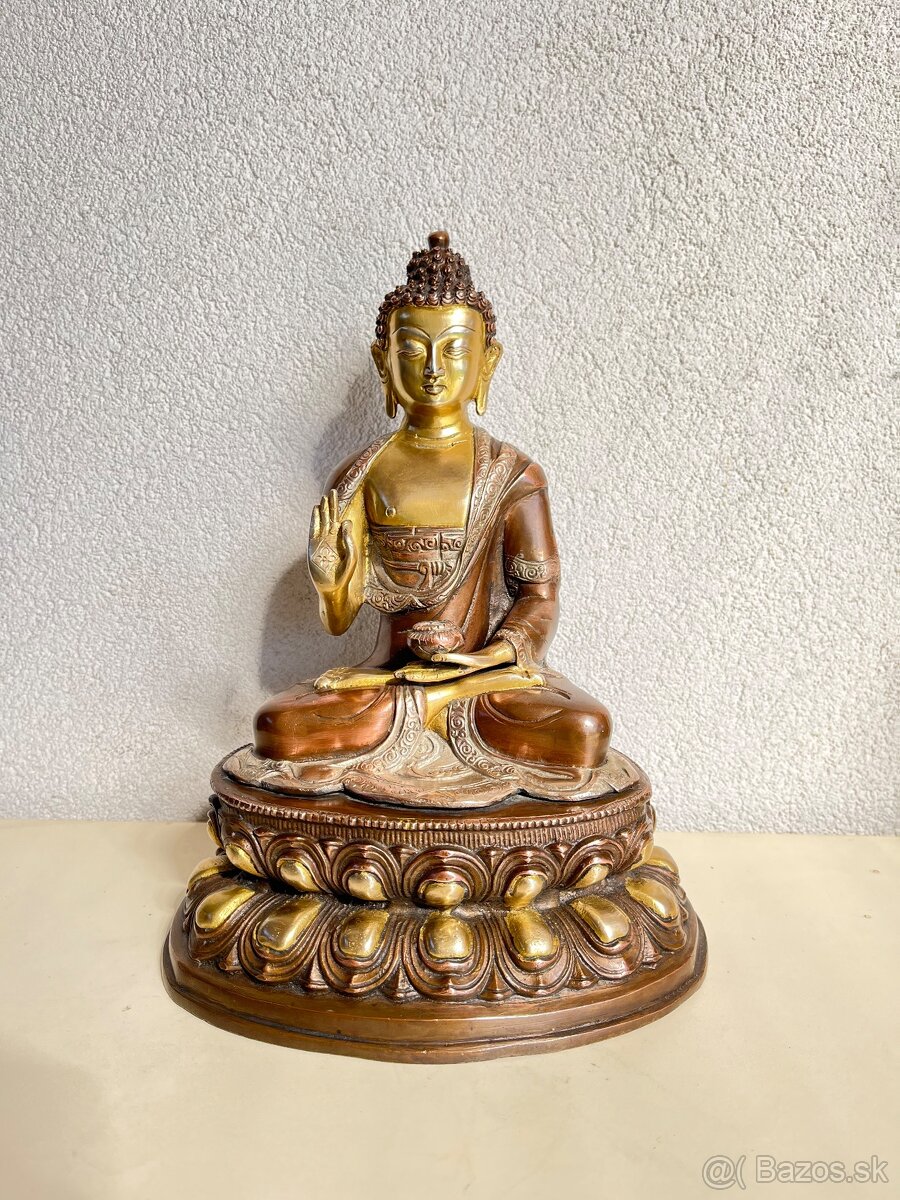 Bronz socha Budha 33cm 4900g - 5