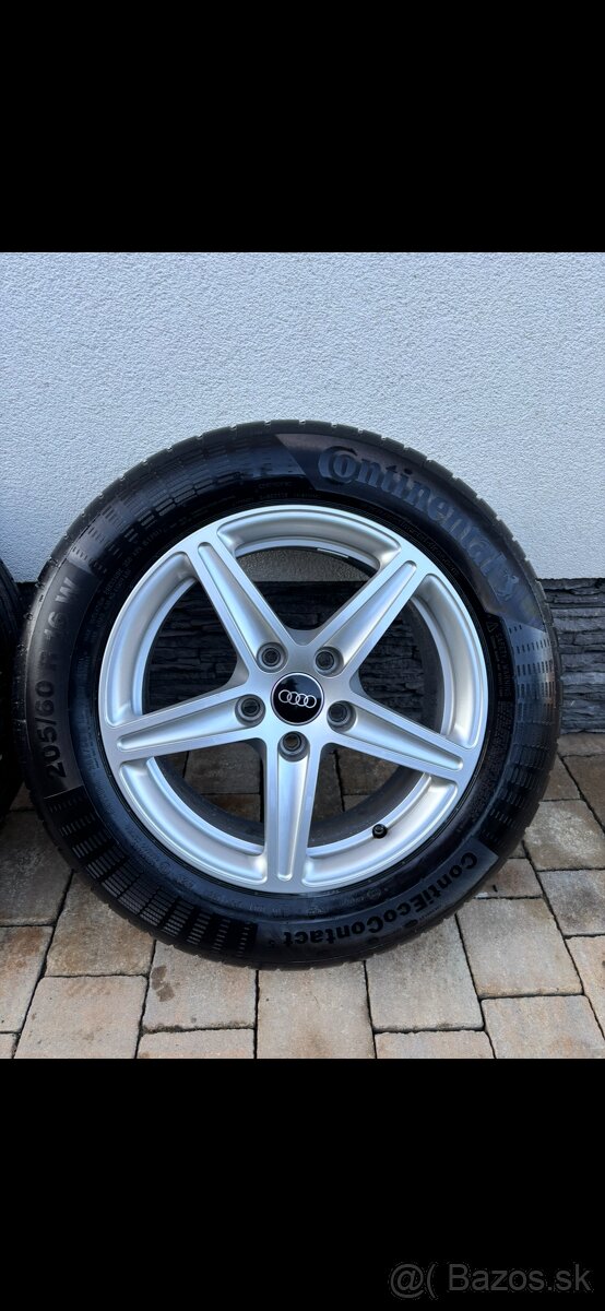 Originálne disky Audi R16 + letné pneumatiky Continental - 5