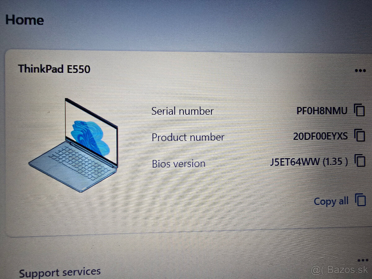 Notebook Lenovo ThinkPad E550 - 5
