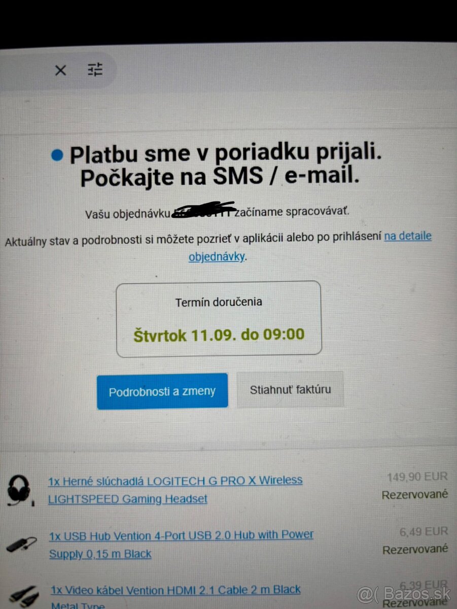 Predám slúchadlá LOGITECH G PRO X WIRELESS LIGHTSPEED - 5