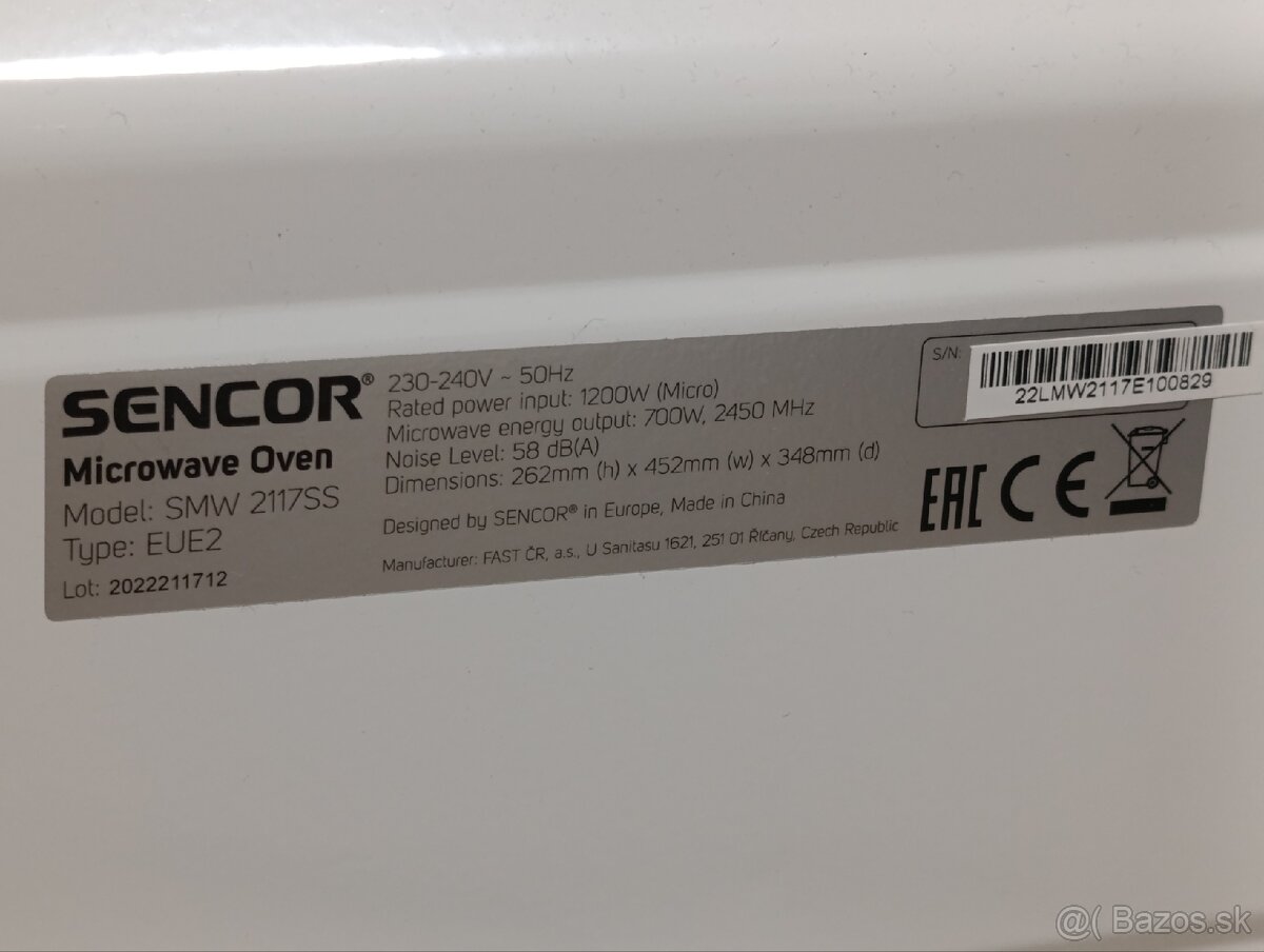 Mikrovlnka Sencor - 5