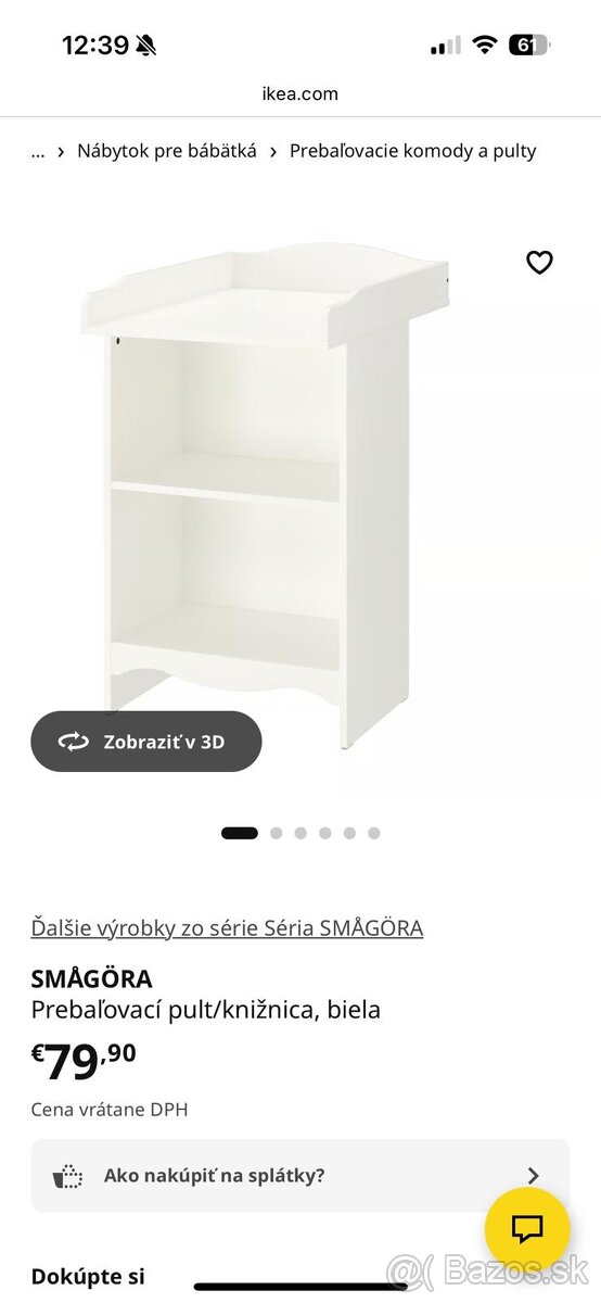 Ikea prebaľovací pult - 5