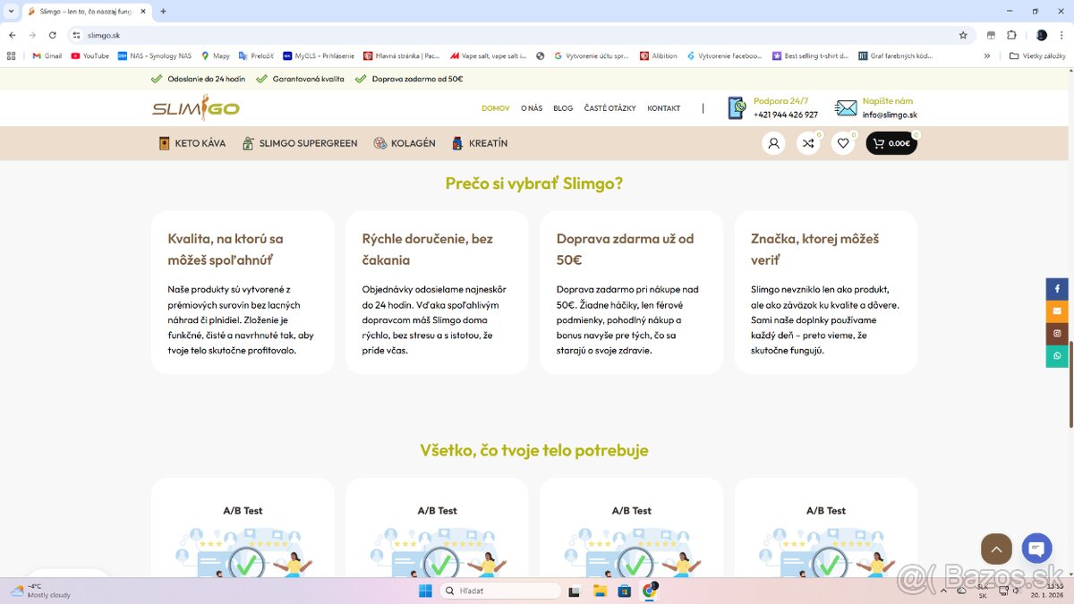 Predám prémiový e-shop SlimGo.sk - 5