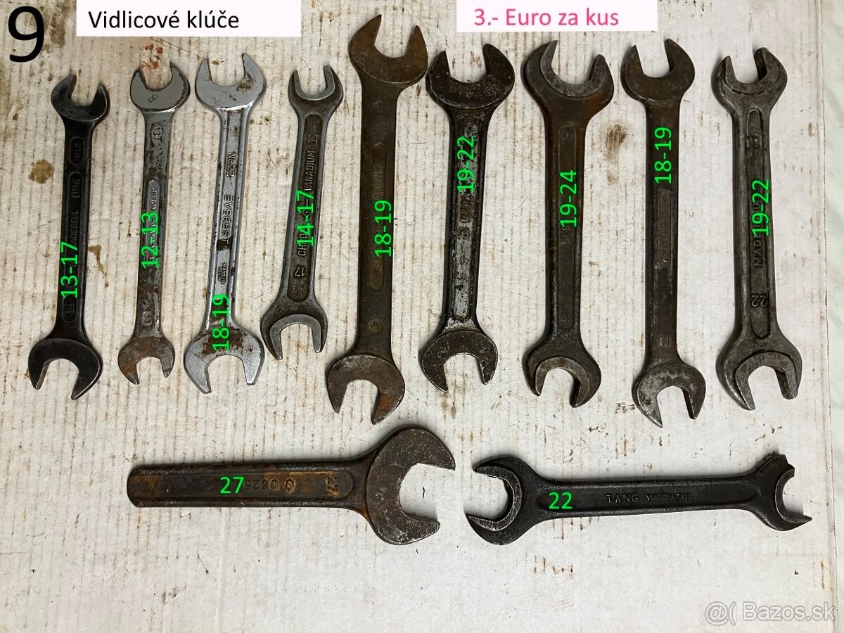 Vidlicové klúče Czechoslovakia - 5