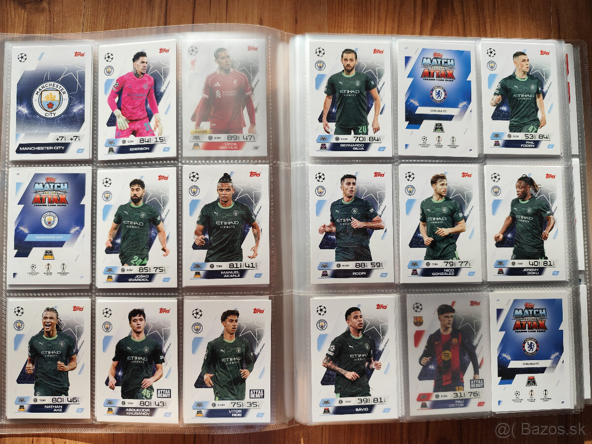 Futbalové kartičky Match Attax 2025/26 ... obyčajné - 5