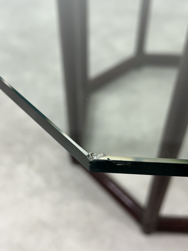 Dizajnový bambusový octagonal jedálenský stôl + 5ks stoličie - 5