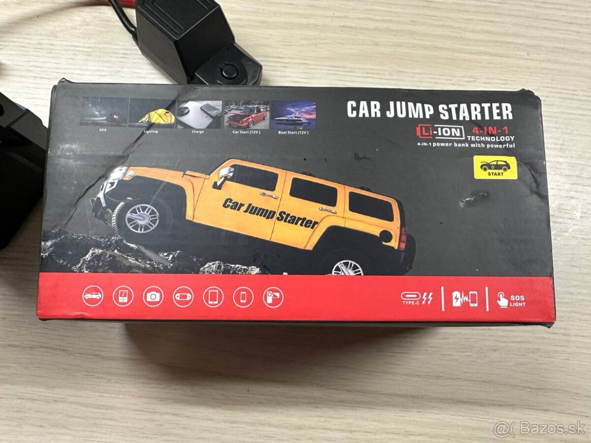 Multifunkčná štartovacia powerbanka / Jump Starter – nový - 5