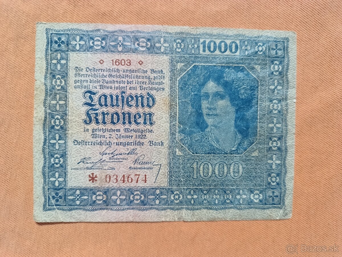 Bankovky - Rakúsko - 5