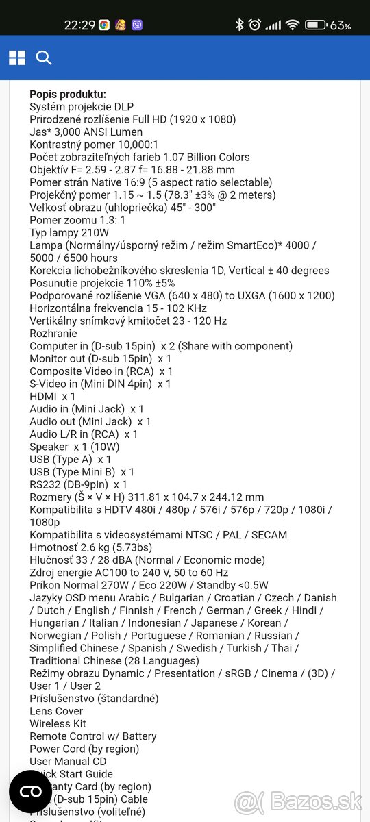 BenQ MH680 FullHD, - 5
