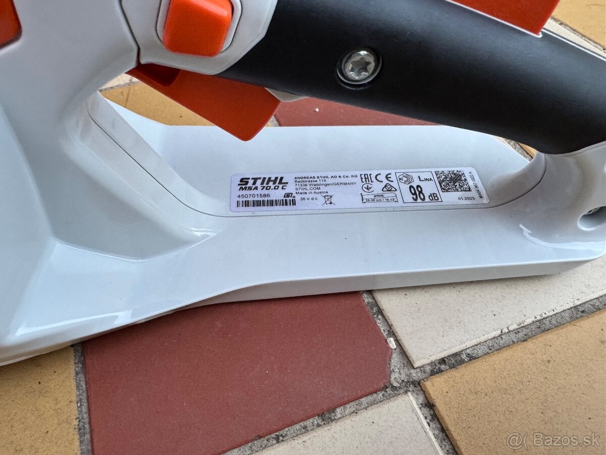 Stihl msa 70 akú pila, baterky a nabíjačka - 5