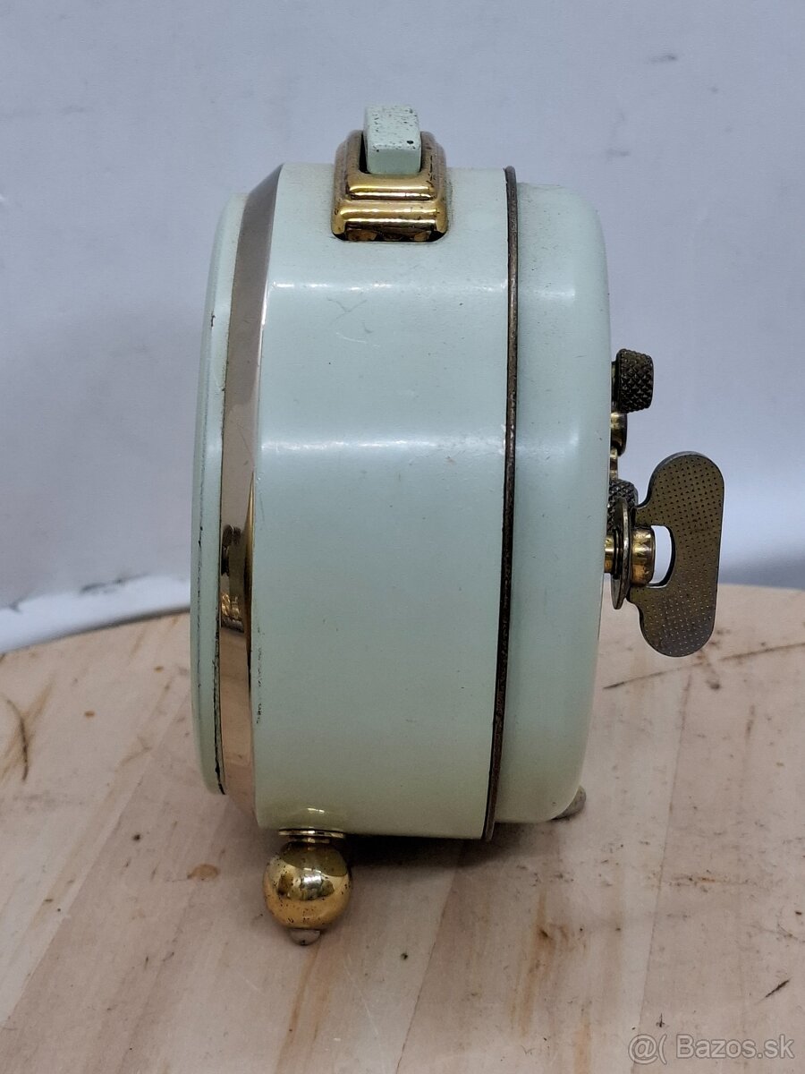 Predám funkčný budík JUNGHANS TRIVOX s predzvánaním čierny c - 5