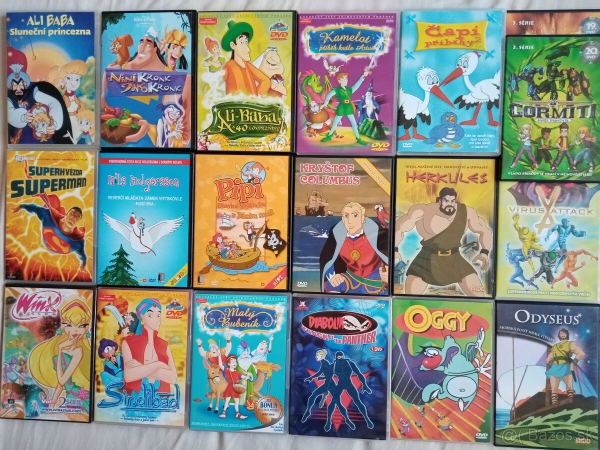 Orig.DVD detske a teenager.od 2 eur - 5