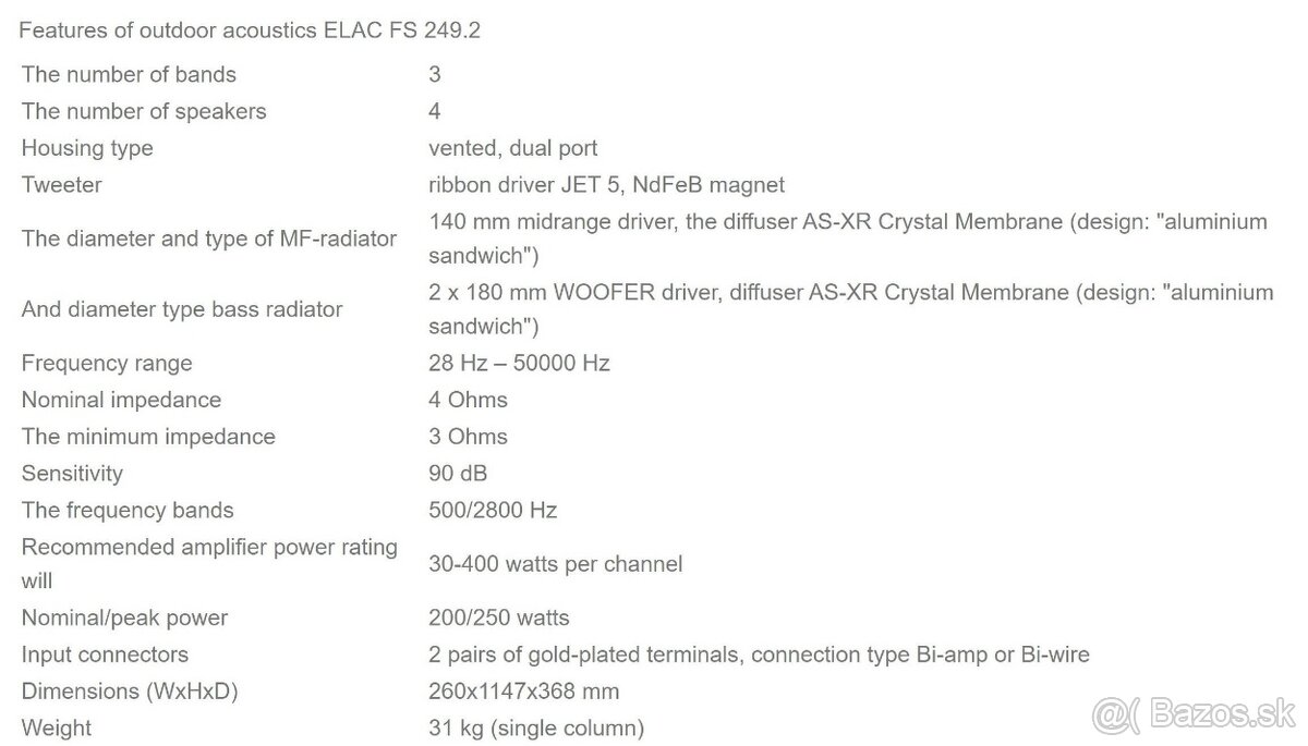 ELAC FS 249.2 Black High Gloss / AKCIA - 5