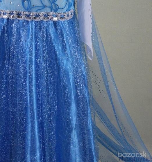 Šaty so závojom pre princeznú Elsu na 4 roky - 5