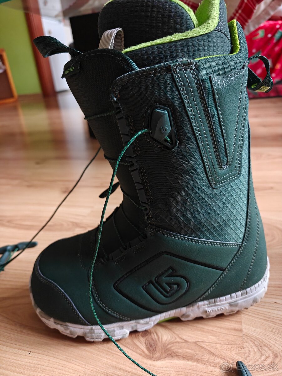 Burton moto zelené snowboardové topánky - 5
