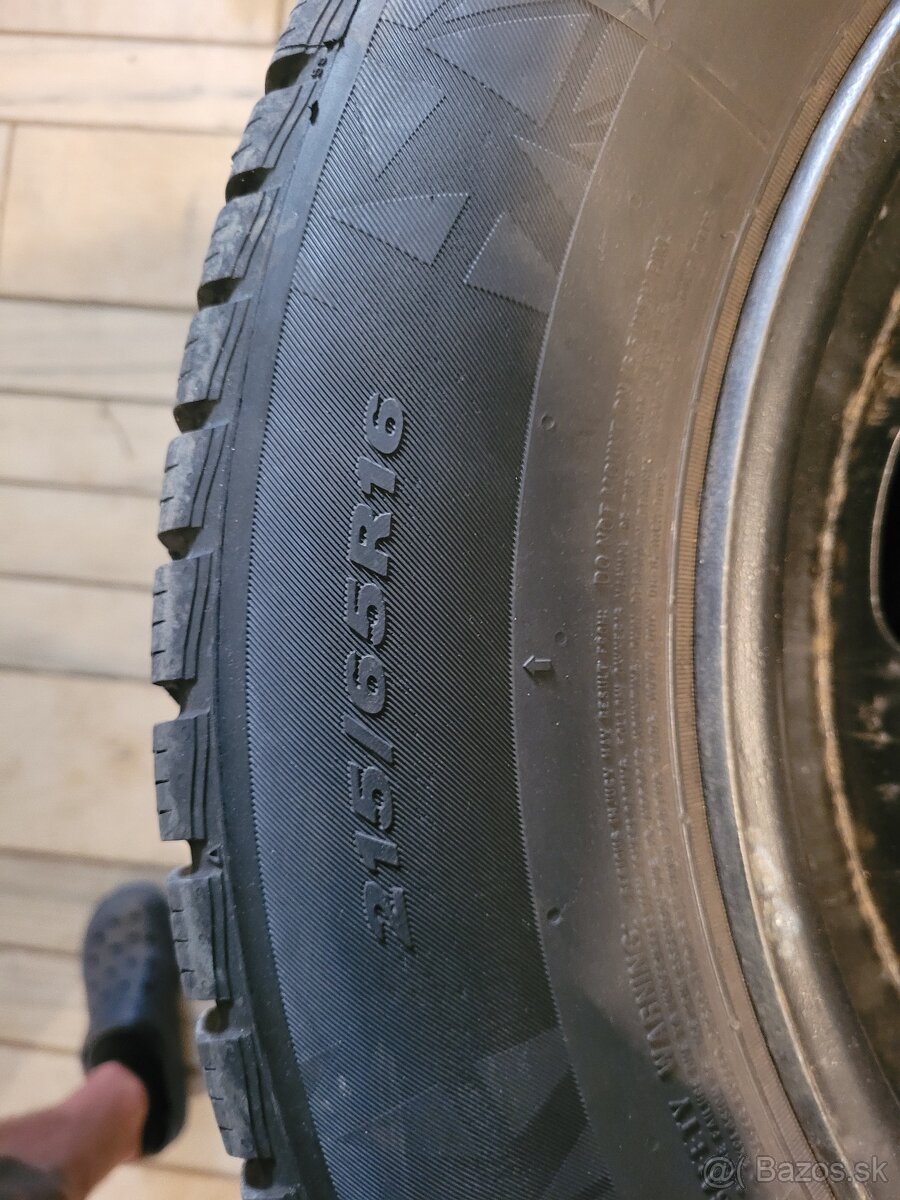 Zimné pneu na plechoch 5x114,3mm a 66,1mm - 5