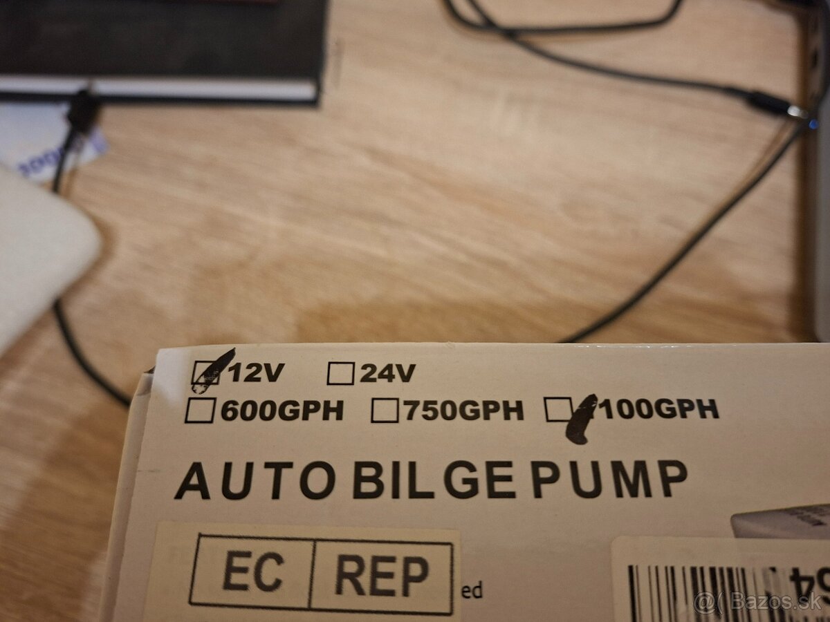 Plne automatické kalové čerpadlo 1100GPH 12V - 5