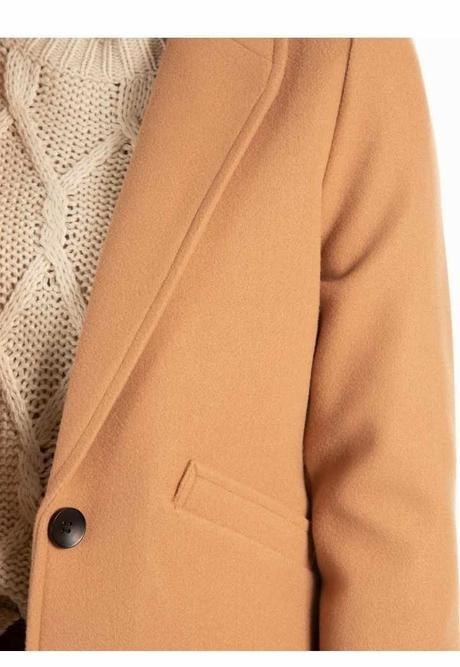 Dámsky hnedý kabát - 5