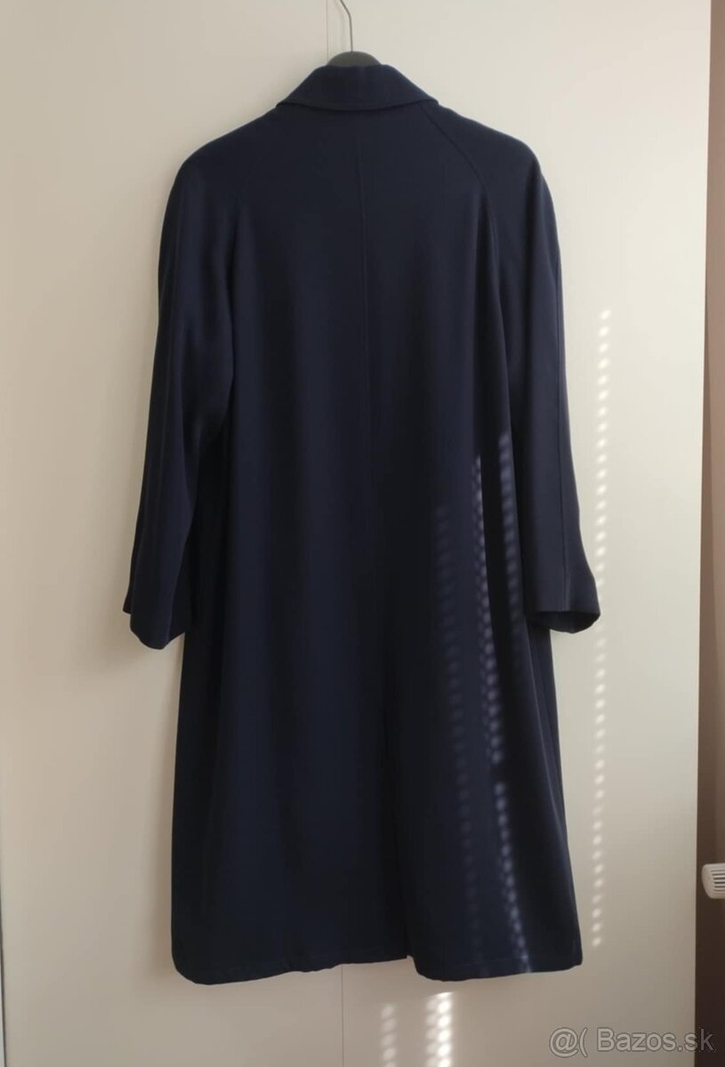 Dámsky dlhý tmavomodrý kabát (Erich Fend) - 5