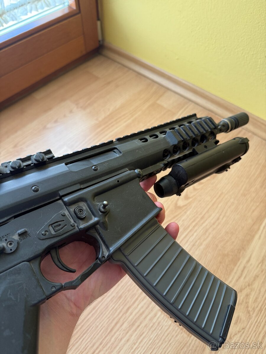 PDW 808 AEG Double Bell Čierna - bez baterky - 5