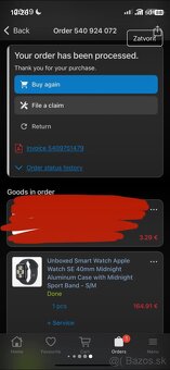 Nové apple watch SE 1. generácie Midnight - 5