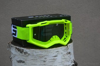 ľahká prilba okuliare šedo žltá shot mx atv enduro - 5