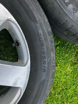 Pneumatiky + elektróny R16 , 5x112 ,oktavia - 5