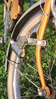 Starožitný skladací bicykel v pôvodnom stave - 5