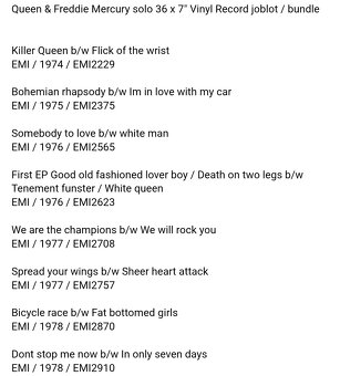 QUEEN / 7'' single / 36ks - 5